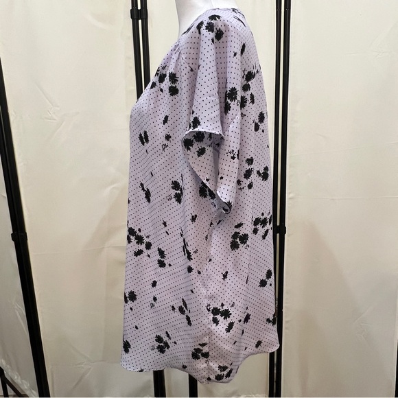 Banana Republic Factory Dainty Flowers & Polka Dots Pullover Perfect Work Blouse - Picture 5 of 10